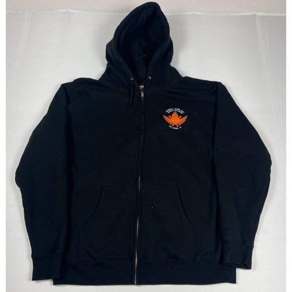 Harley-Davidson Other - Harley-Davidson Men L Alamo City San Antonio Zip Hoodie Black Cotton Graphic